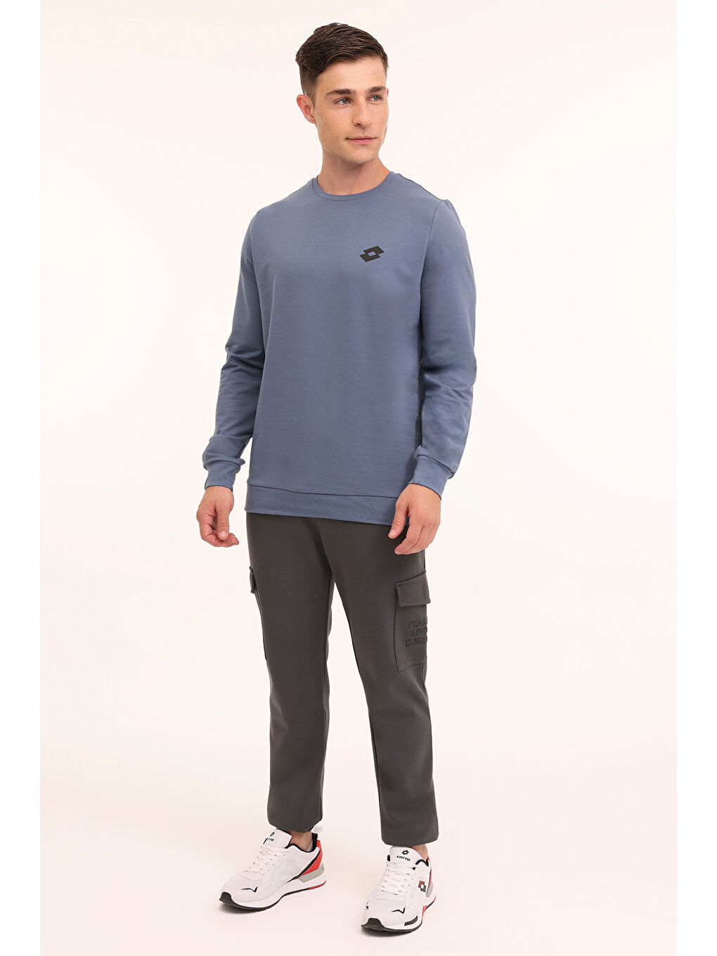 LOTTO Mavi M-WATTS C NECK SWT 4PR Mavi Erkek Sweatshirt - 2