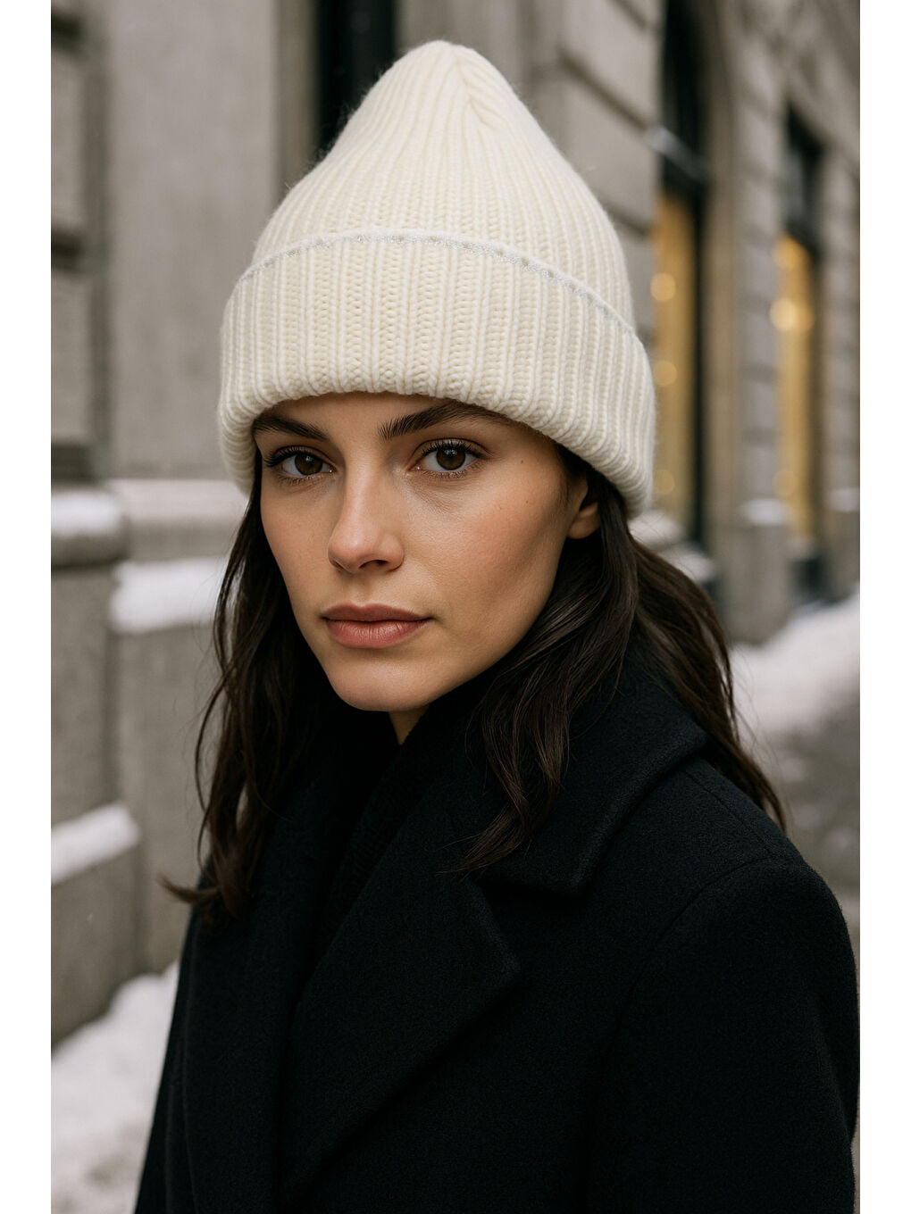 Ekru Örme Kadın Bere Bere1139