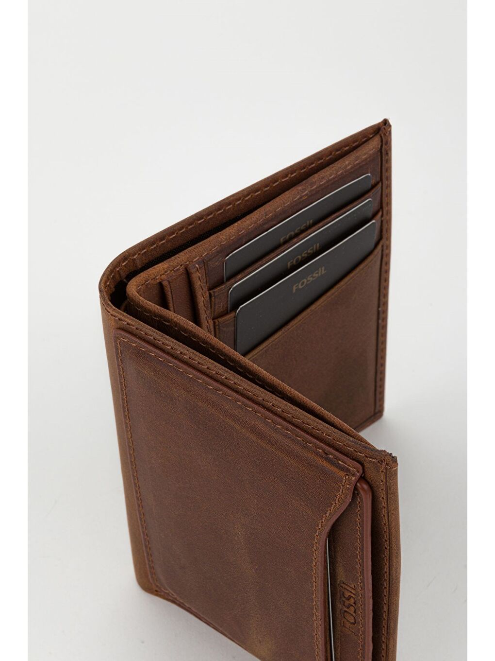 Kahverengi Kutulu Hakiki Deri Ekstra Kartlıklı Siyah Erkek El Portföyü Kartlık Cüzdan-3