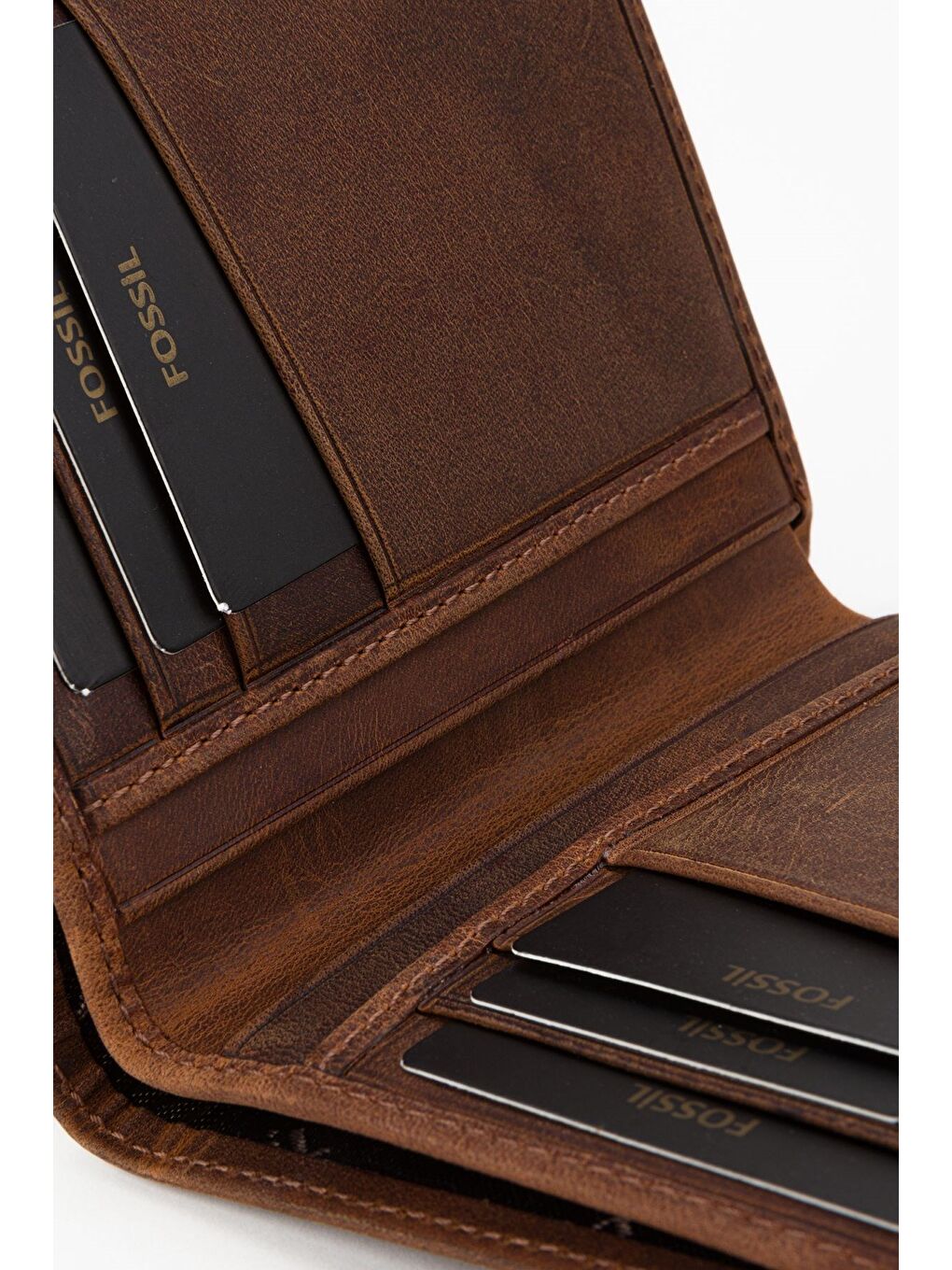 Kahverengi Kutulu Hakiki Deri Ekstra Kartlıklı Siyah Erkek El Portföyü Kartlık Cüzdan-4