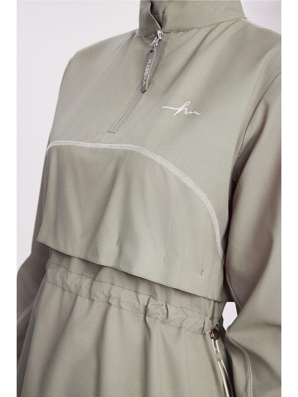 Turkuaz Esila Açık Yeşil 5 Parça Jileli Tam Tesettür Mayo Takımı 5078-4