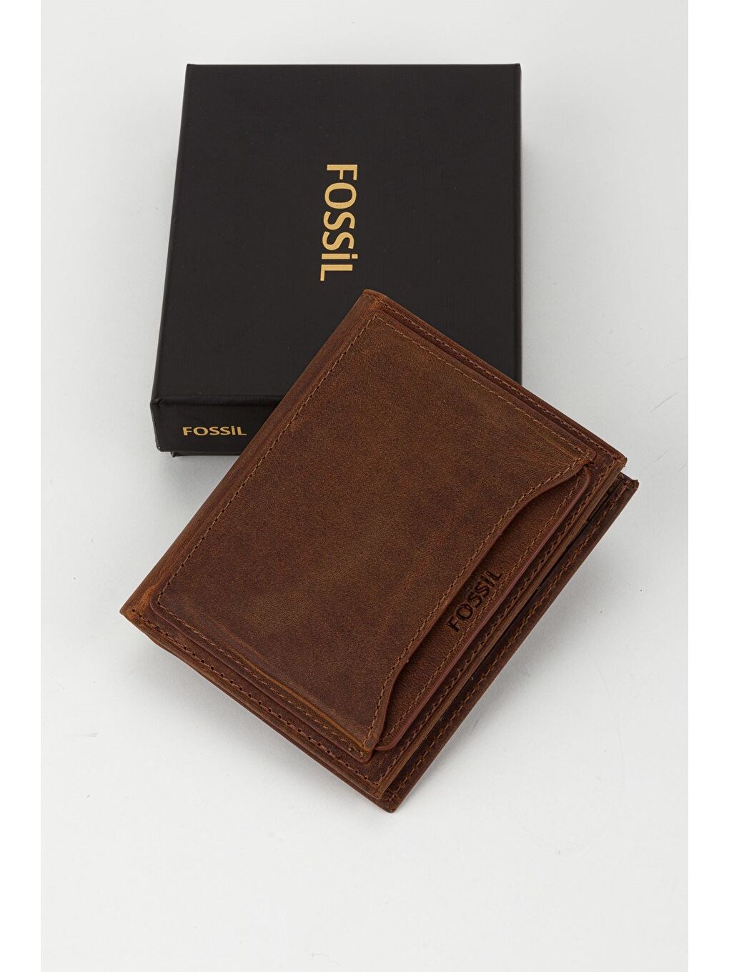 Kahverengi Kutulu Hakiki Deri Ekstra Kartlıklı Siyah Erkek El Portföyü Kartlık Cüzdan-6