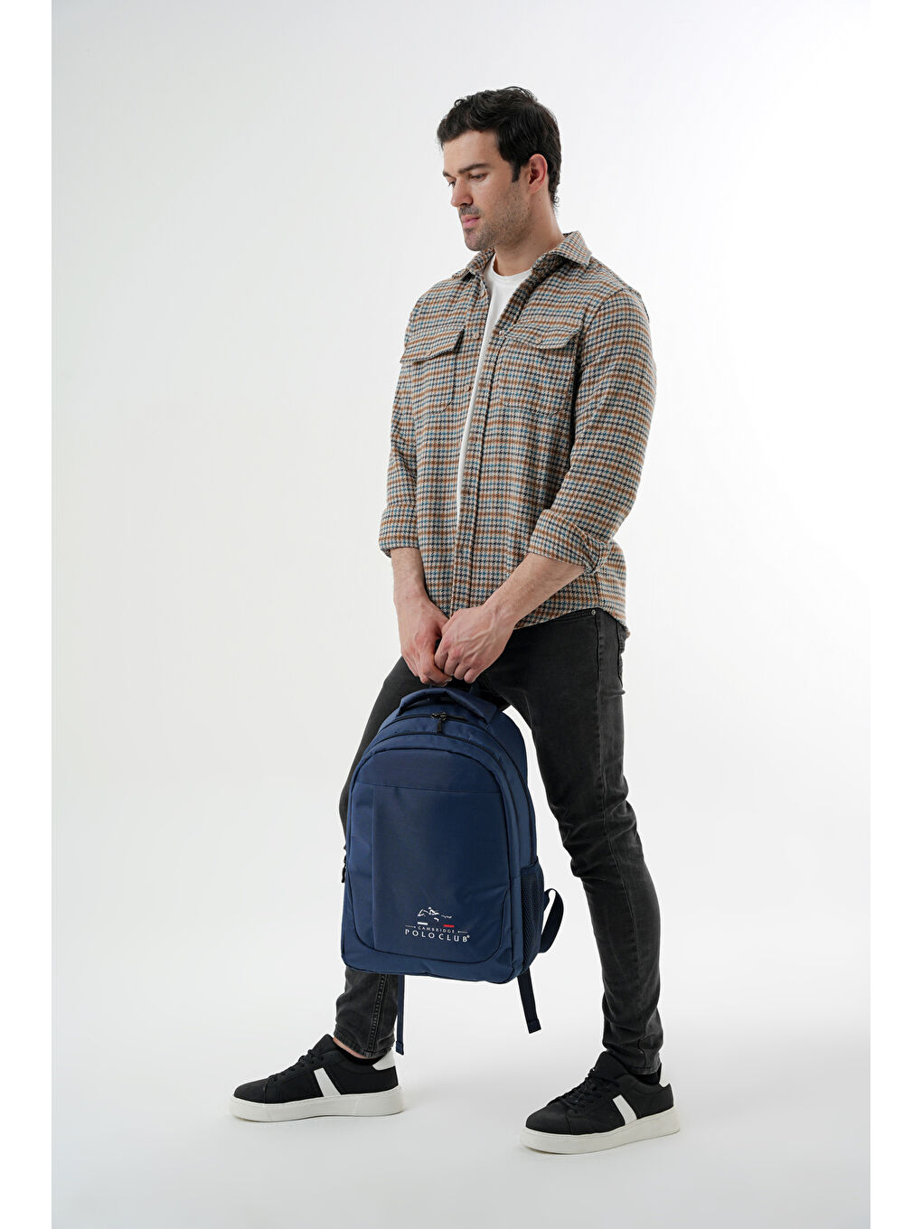 Lacivert Unisex Çok Gözlü Sırt Çantası Plcan2172-2