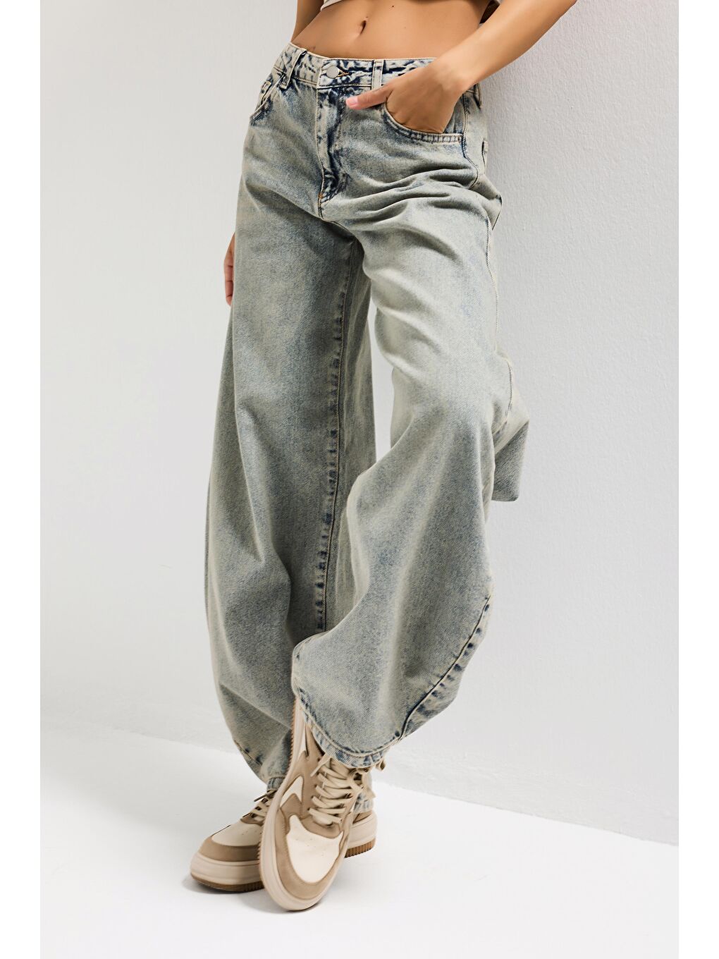 Mavi Kadın T.Kot 4s6-67 Mega Balon Fit %100 Pamuk Denim Jean-3