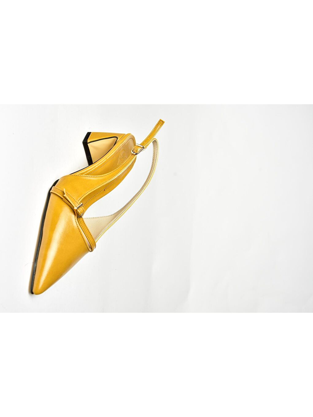 Sarı Hardal Kadın Topuklu Ayakkabı U6540787-5