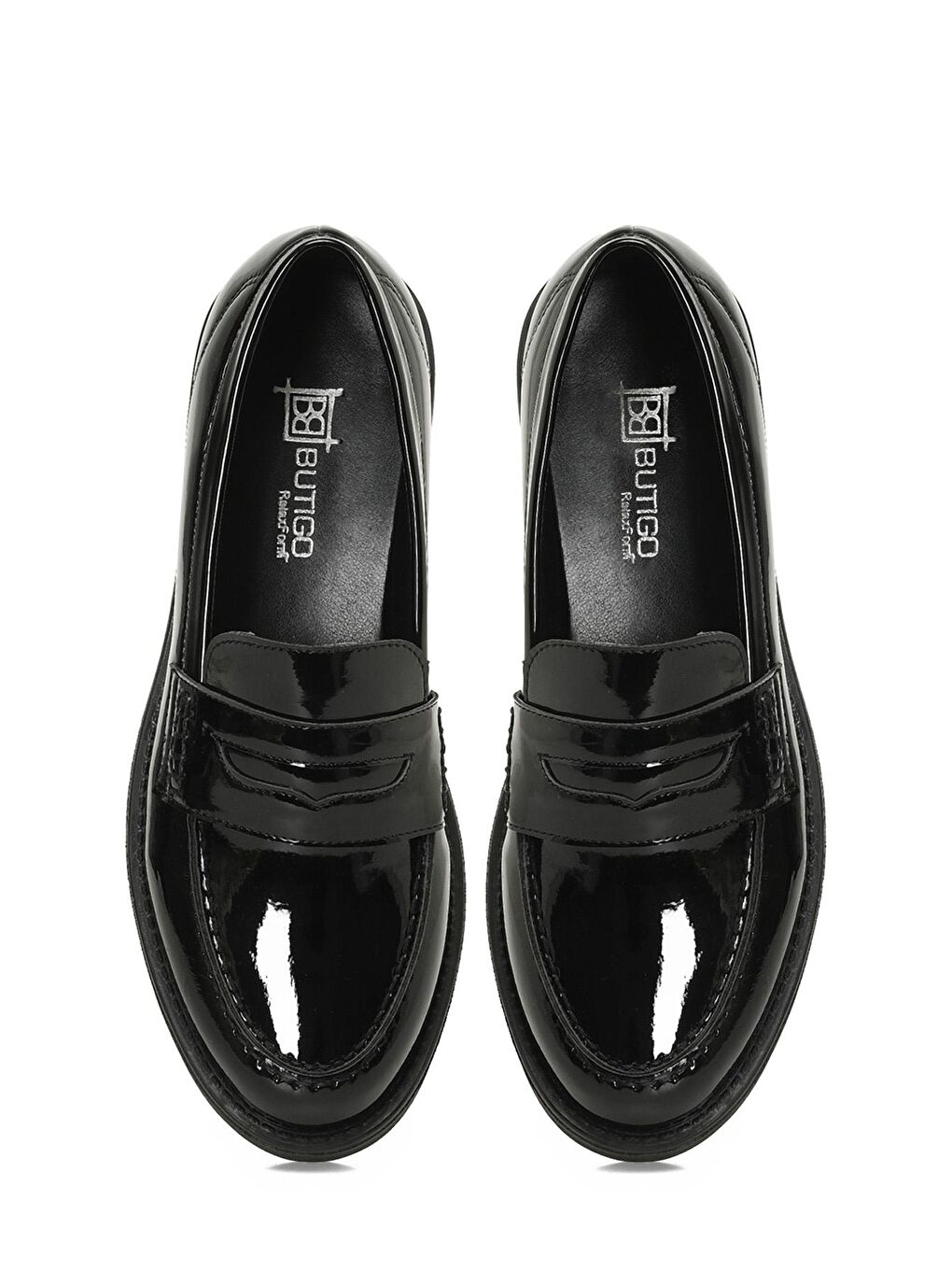 24K-520 4PR Siyah Kadın Loafer-3