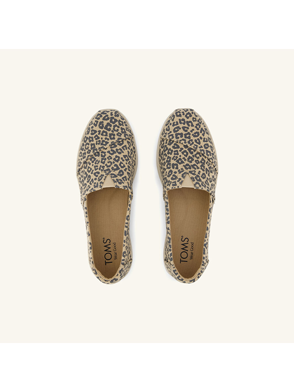 Kahverengi Kadın Espadril 10023031 Oatmeal Small Leopard Spots-3