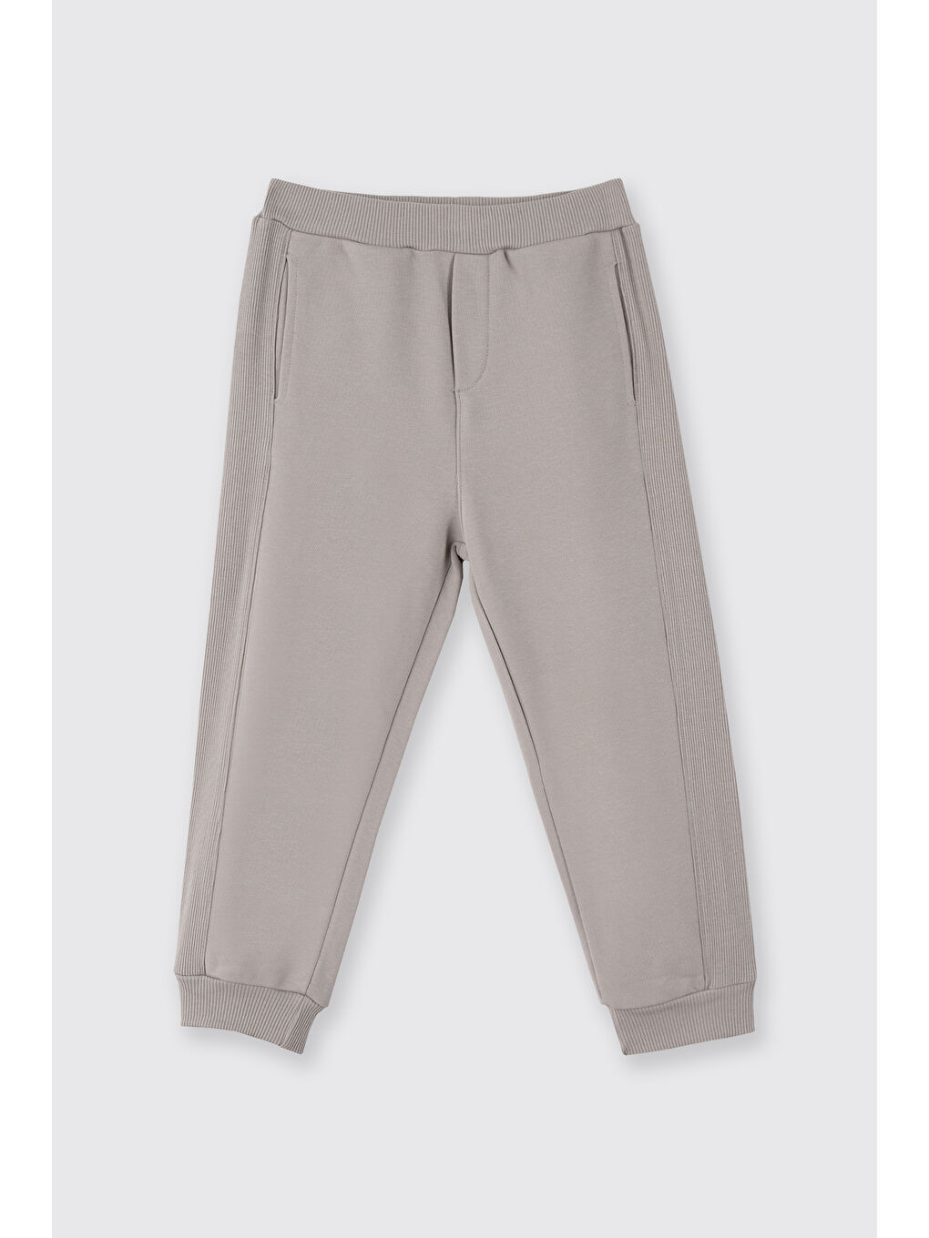 Bej Erkek Bebek Beli Lastikli Taş Eşofman Altı