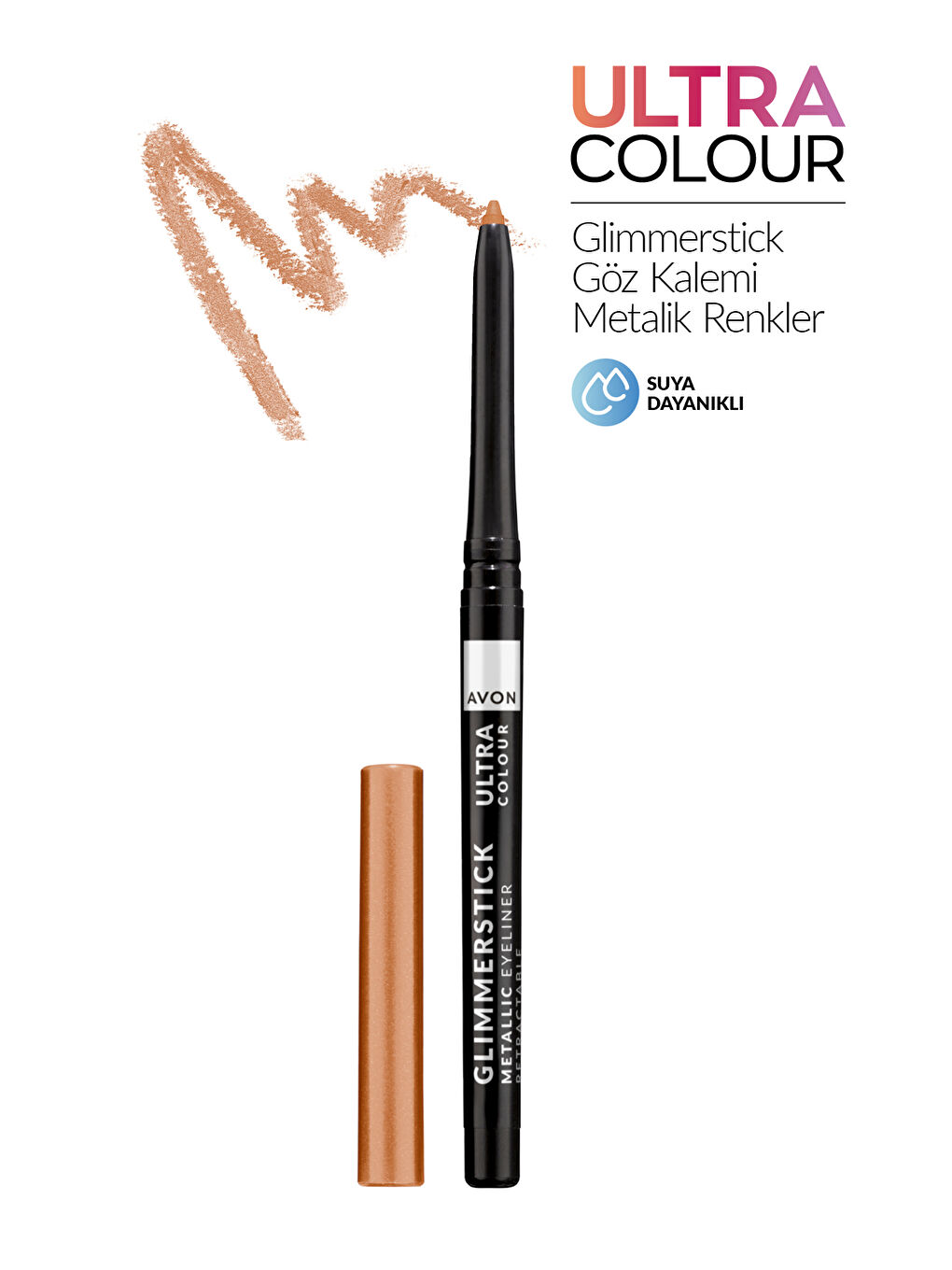 AVON Glimmerstick Asansörlü Metalik Göz Kalemi Copper - 1