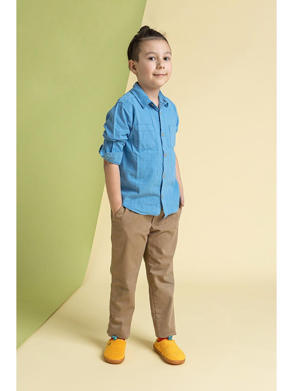 Hoppuff Polar Sarı Barefoot Çocuk Ayakkabı-4