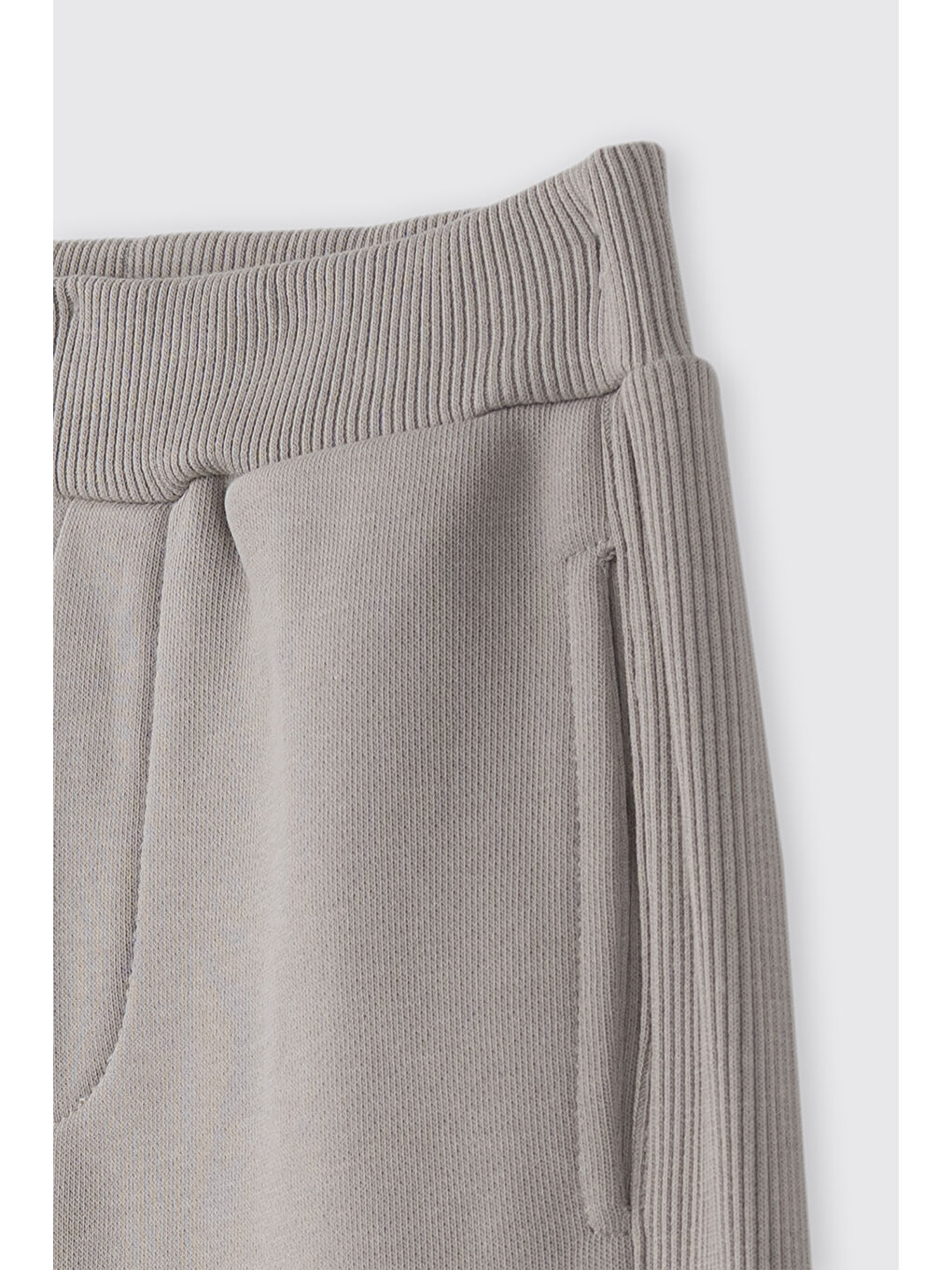 Bej Erkek Bebek Beli Lastikli Taş Eşofman Altı-2