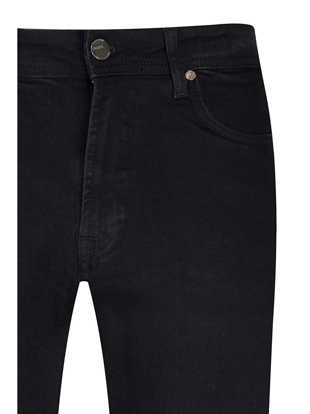Siyah Regular Fit 5 Cep Pamuklu Jean Pantolon-1