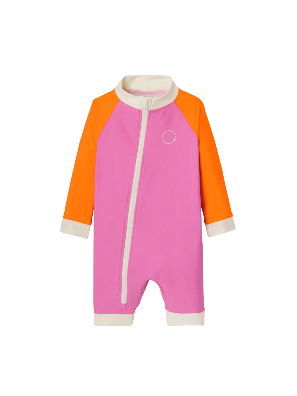 Pembe Bebekler için UV Korumalı Şortlu Mayo Pink Red