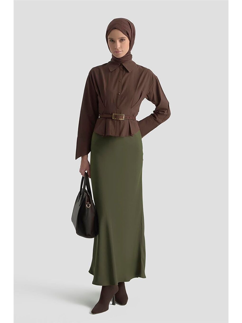 Saten Etek Yağ Yeşili