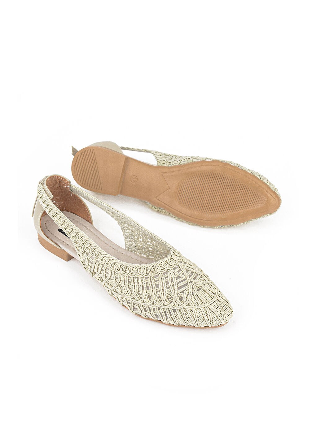 Hasır Örgü Kadın Babet 1611060Z1512 Bej-3