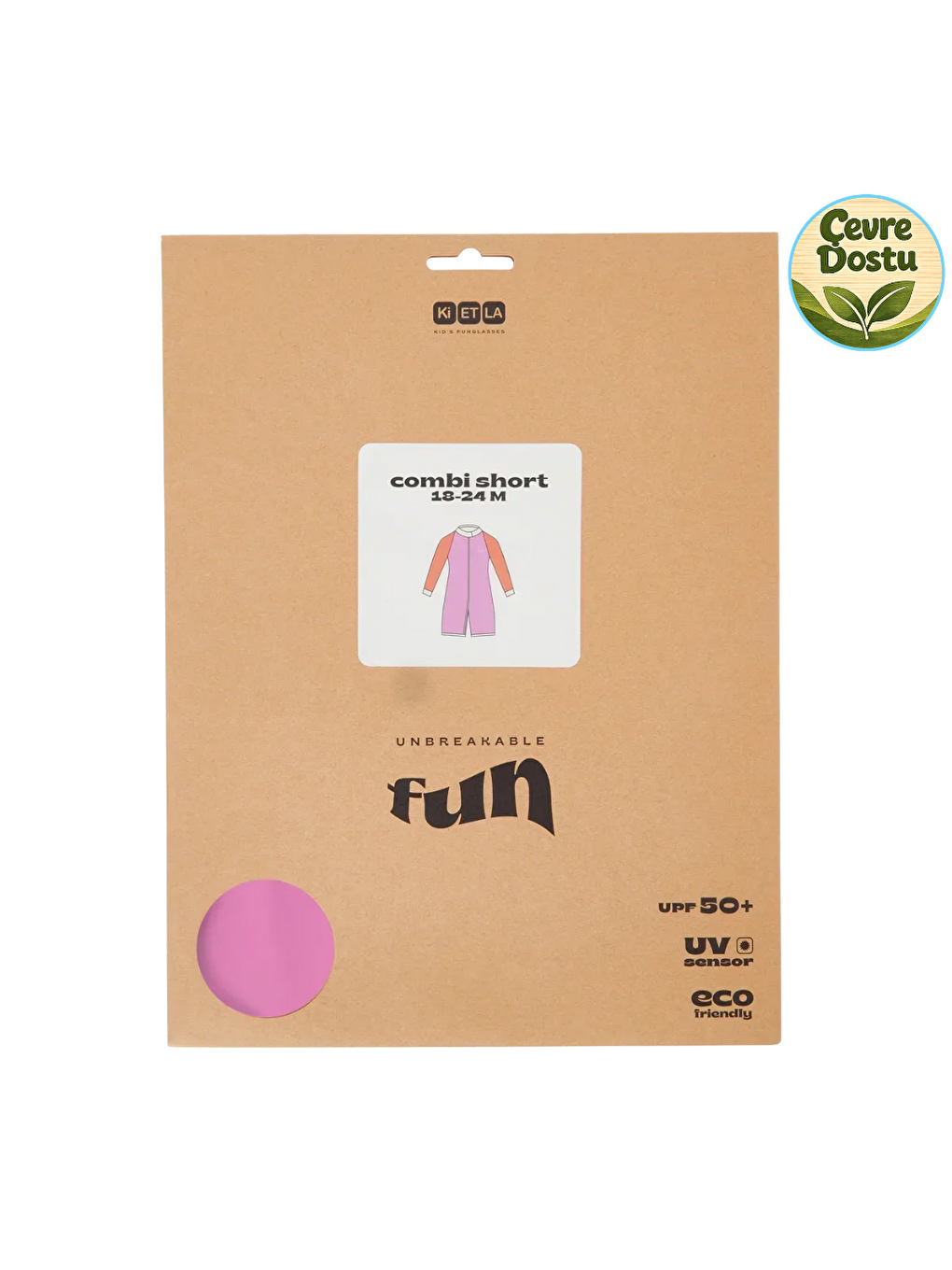 Pembe Bebekler için UV Korumalı Şortlu Mayo Pink Red-4