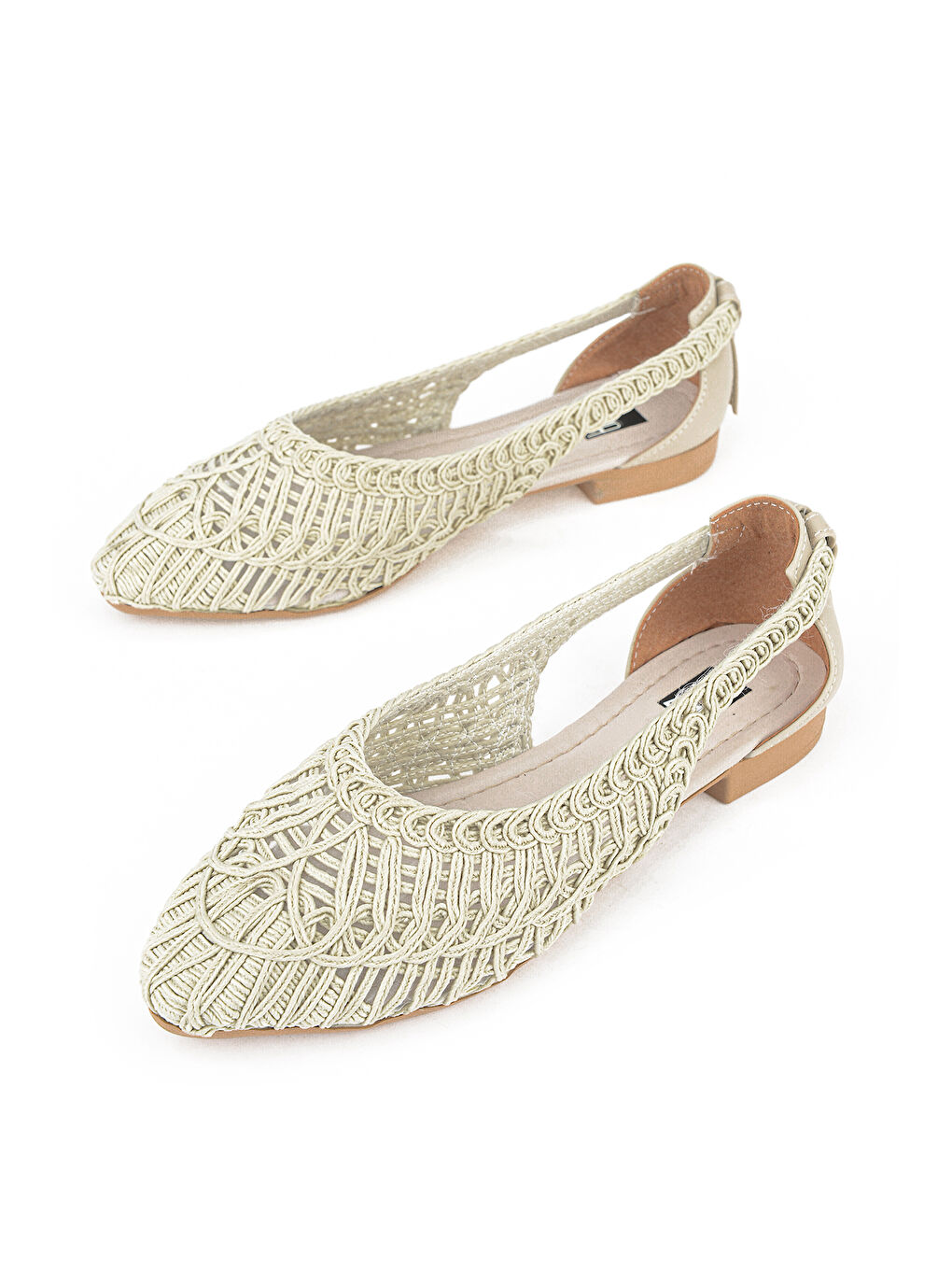 Hasır Örgü Kadın Babet 1611060Z1512 Bej-4