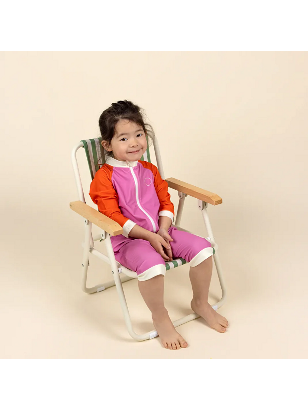 Pembe Bebekler için UV Korumalı Şortlu Mayo Pink Red-7