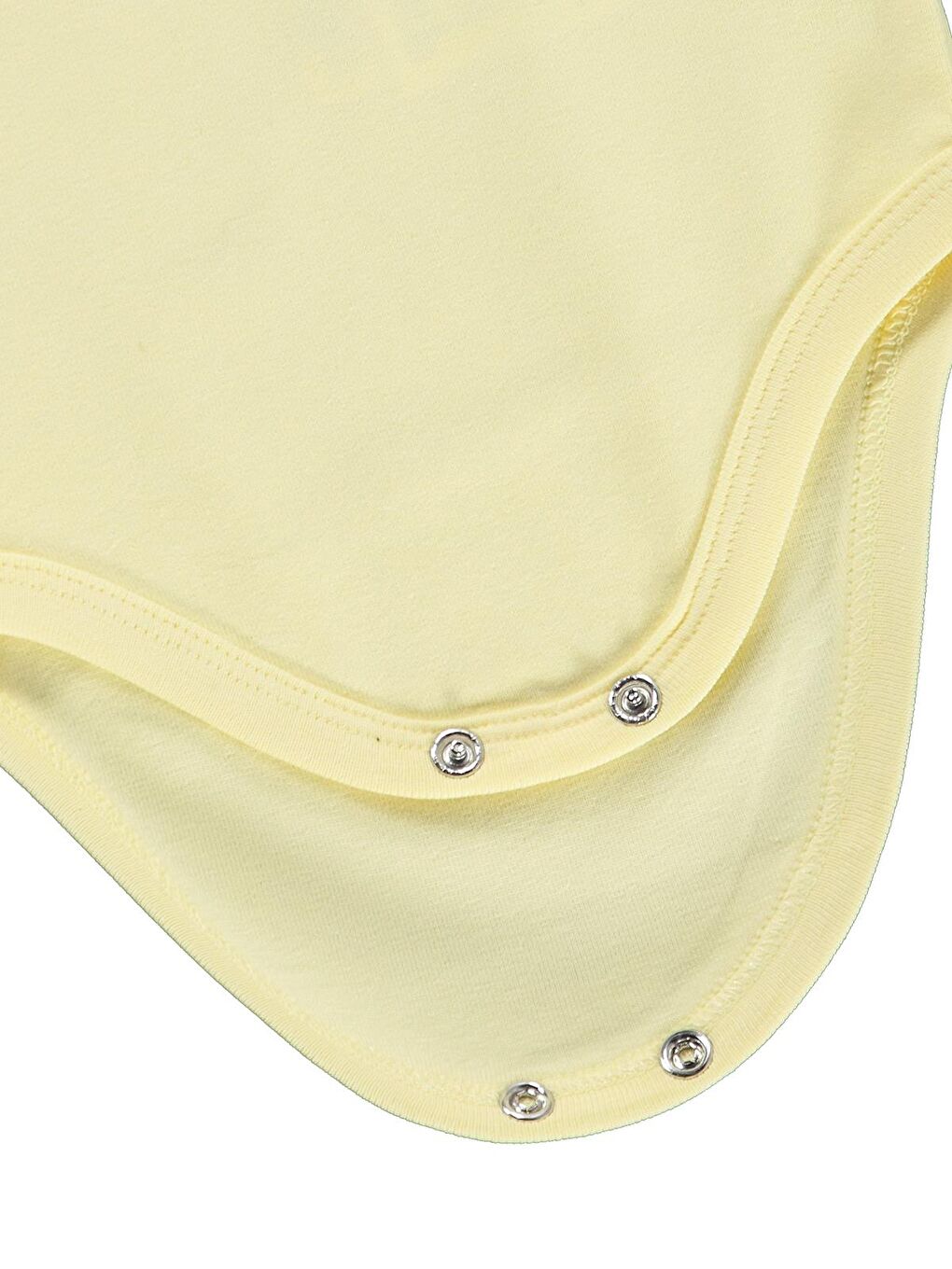 Baby Düz Renkli 3-36 Ay Çıtçıtlı Badi - Sarı 2-3 Yaş-2