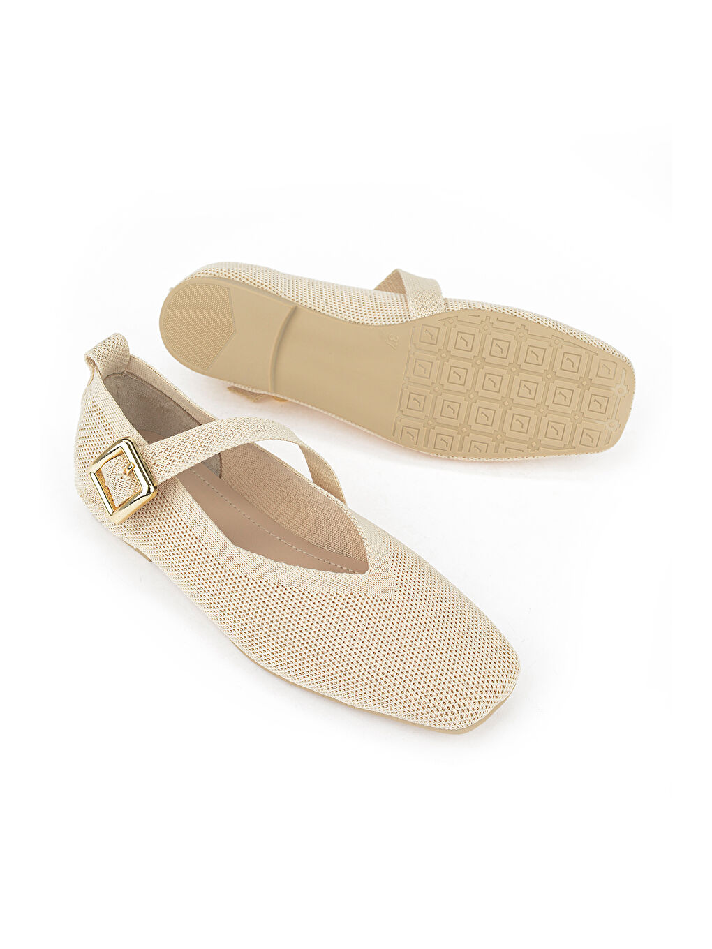 Bej Örgü Kadın Babet 1611060Z1753 Ten-3