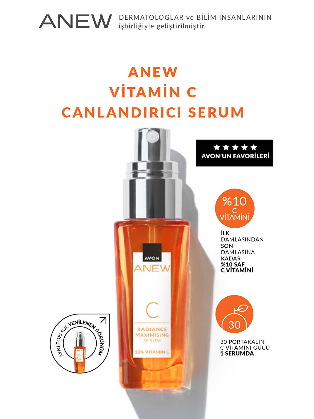 AVON Anew Vitamin C Canlandırıcı Serum 30 Ml. - 1