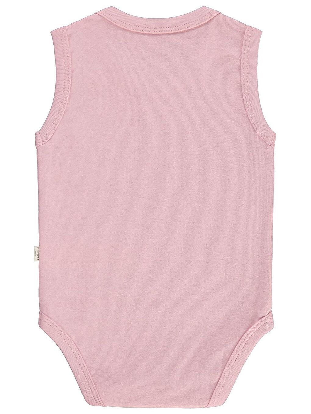 Baby Düz Renkli 3-36 Ay Çıtçıtlı Badi - Pembe 2-3 Yaş-1