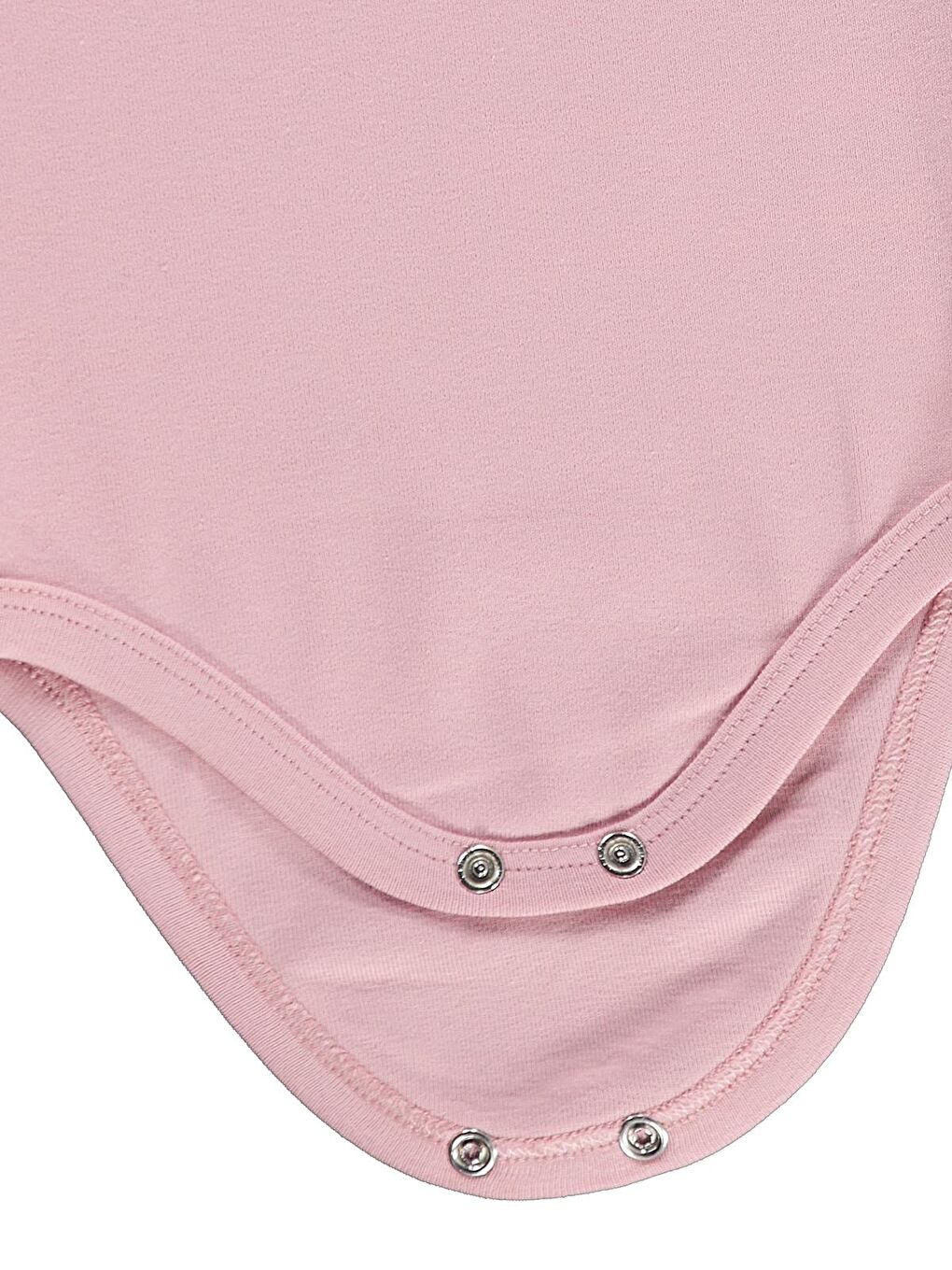 Baby Düz Renkli 3-36 Ay Çıtçıtlı Badi - Pembe 2-3 Yaş-2