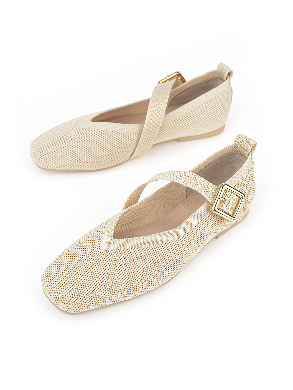 Bej Örgü Kadın Babet 1611060Z1753 Ten-4