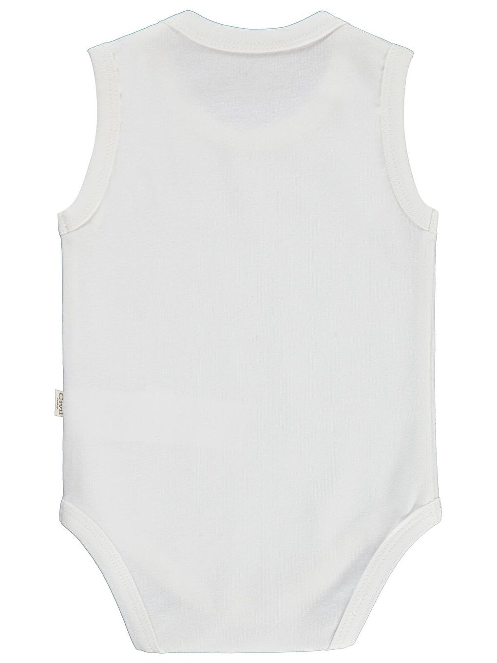 Baby Düz Renkli 3-36 Ay Çıtçıtlı Badi - Ekru 2-3 Yaş-2