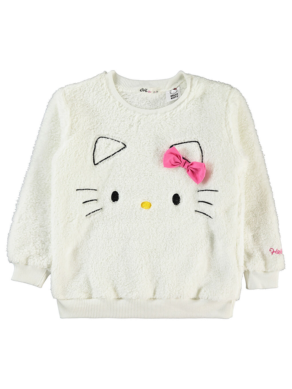 Civil Ekru Hello Kitty Kız Çocuk Sweatshirt 10-13 Yaş Ekru