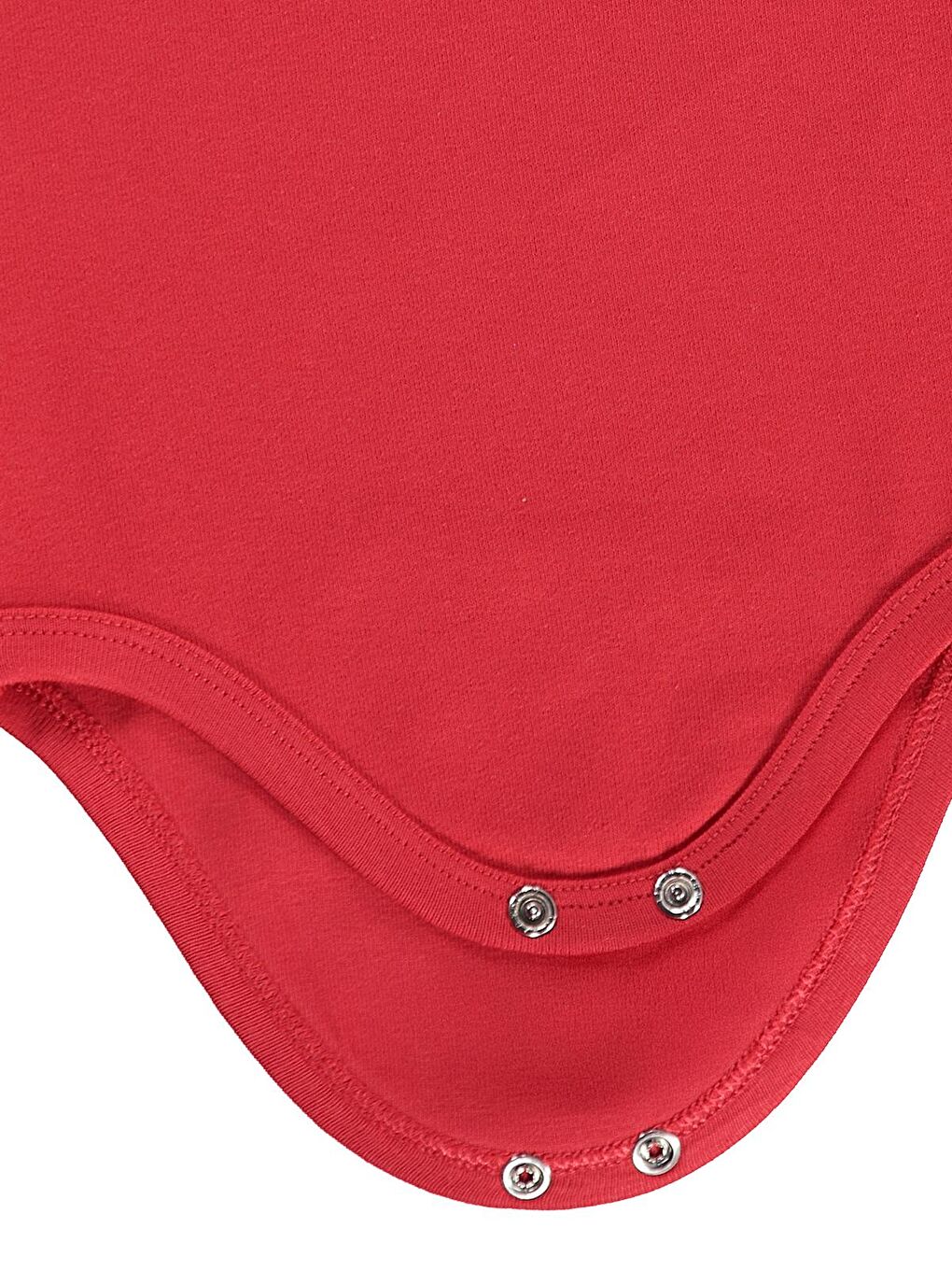 Baby Düz Renkli 3-36 Ay Çıtçıtlı Badi - Kırmızı 2-3 Yaş-2