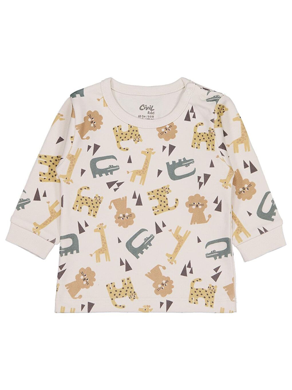 Baby Badili Ayıcık ve Pati Nakışlı 6-18 Ay Slopet - Yeşil 12-18 Ay-3