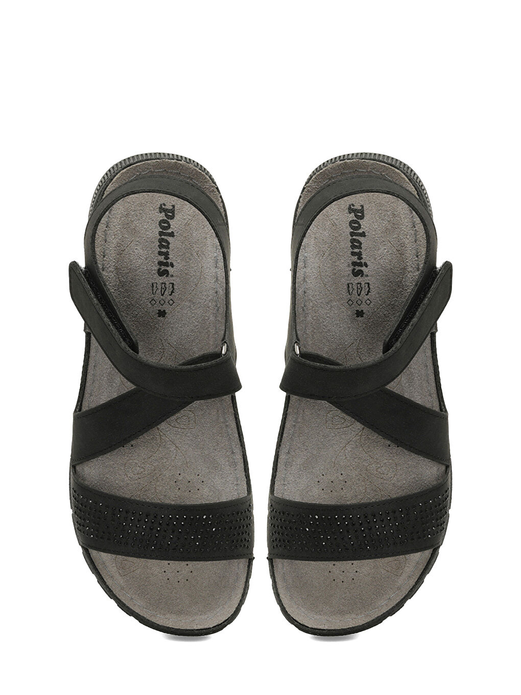 167004.Z5FX Siyah Kadın Düz Sandalet-3