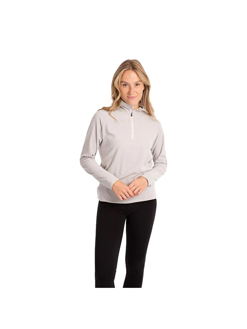 Ekru Meadows - Fleece At100 Kadın Gri Polar-1