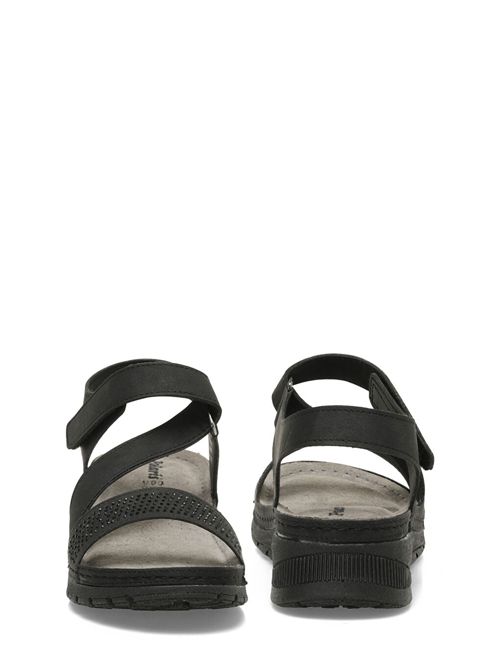 167004.Z5FX Siyah Kadın Düz Sandalet-4