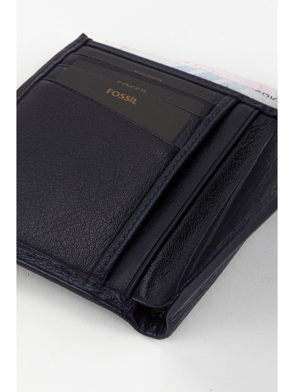 Lacivert Kutulu Hakiki Deri Ekstra Kartlıklı Siyah Erkek El Portföyü Kartlık Cüzdan-1