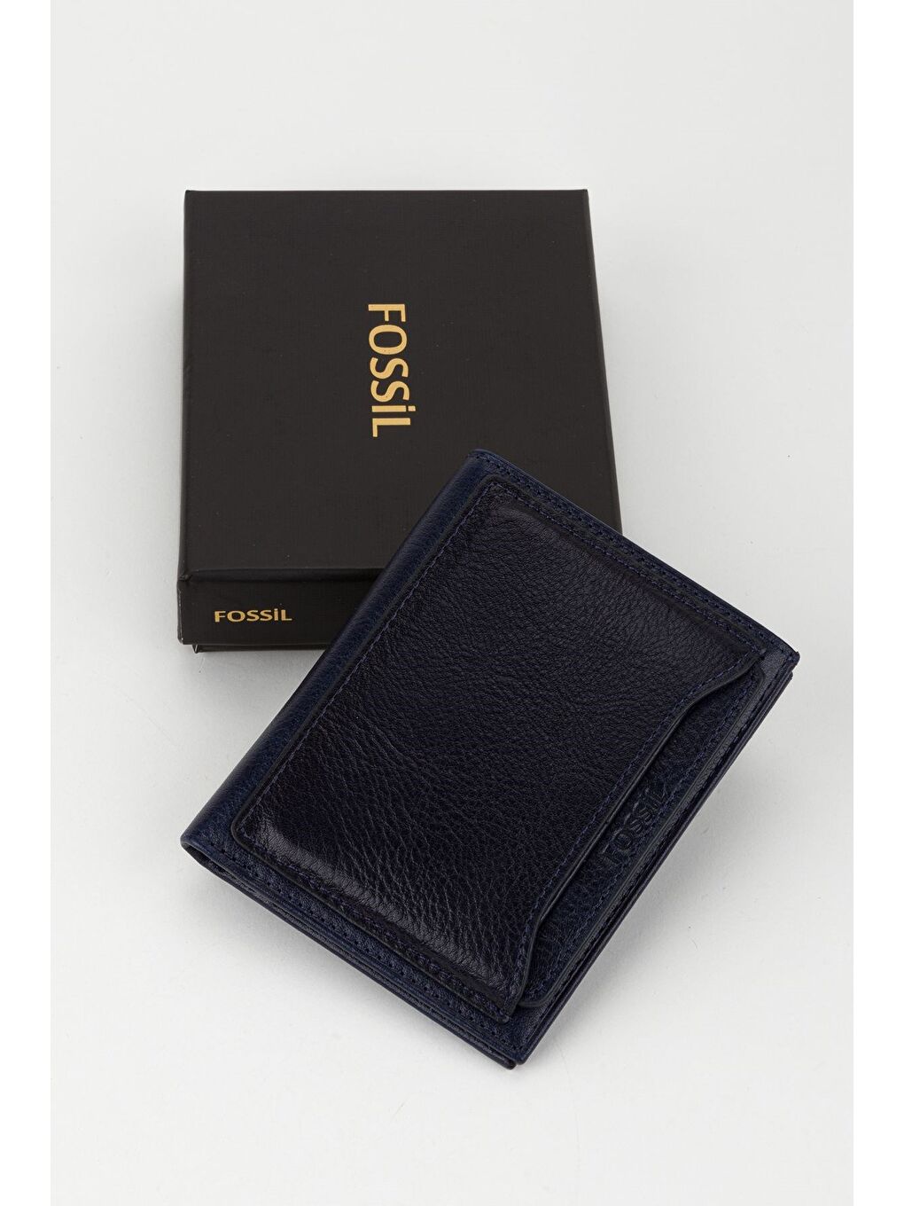 Lacivert Kutulu Hakiki Deri Ekstra Kartlıklı Siyah Erkek El Portföyü Kartlık Cüzdan-4