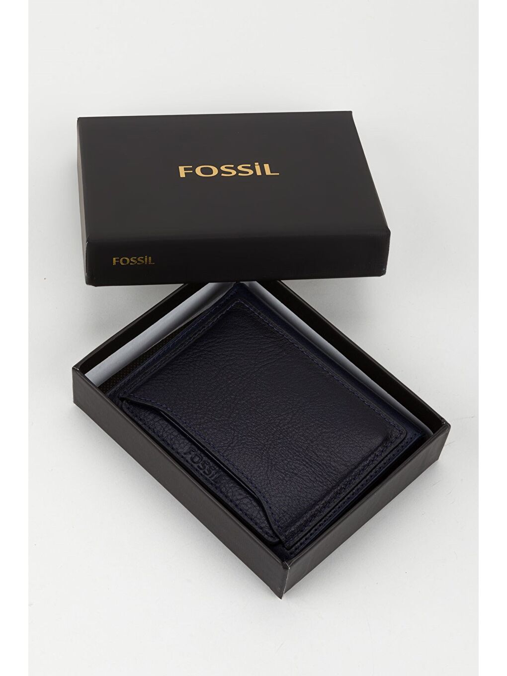 Lacivert Kutulu Hakiki Deri Ekstra Kartlıklı Siyah Erkek El Portföyü Kartlık Cüzdan-5