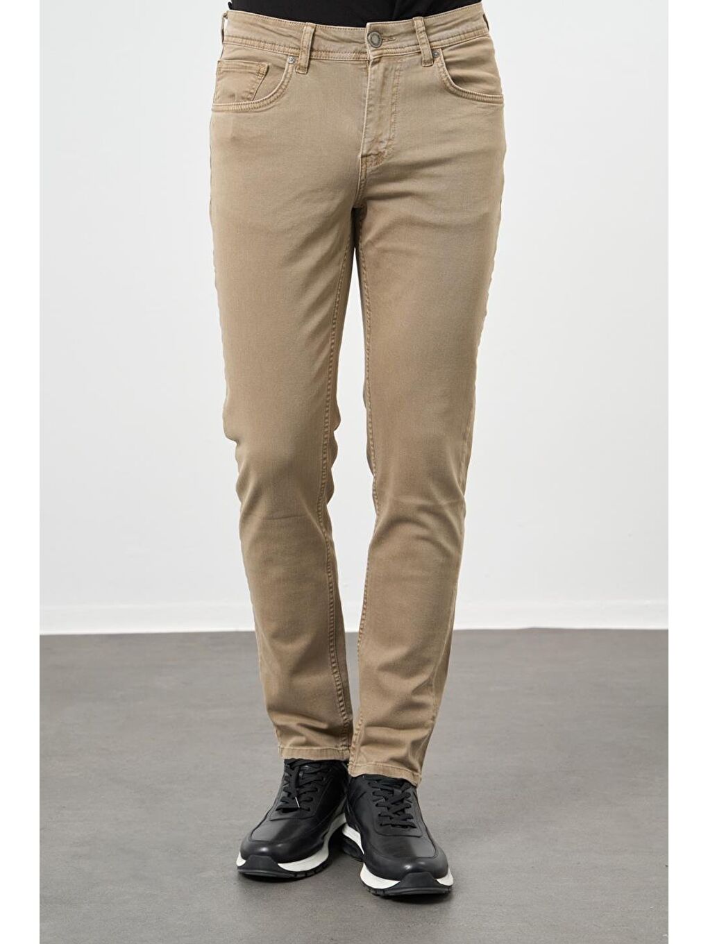 Koyu Bej Pamuklu 5 Cep Casual Slim Fit 5 Cep Pantolon 1003245318