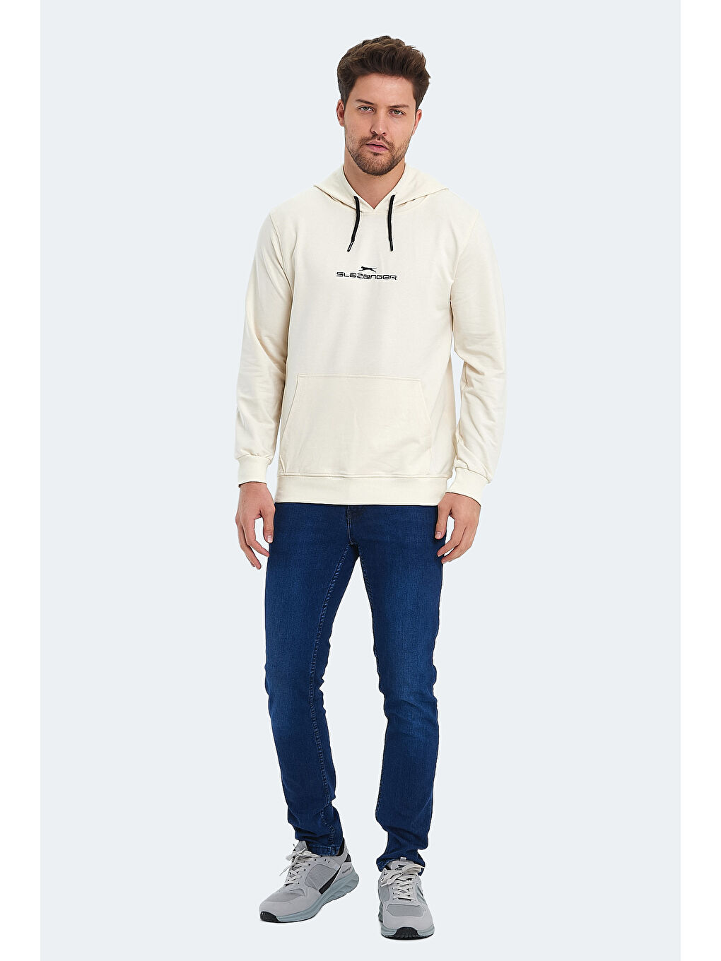 SLAZENGER ONCA Erkek Sweatshirt Bej - 6