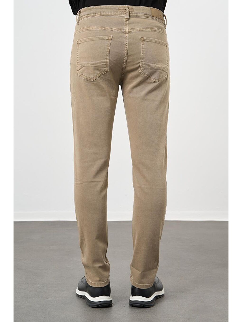 Koyu Bej Pamuklu 5 Cep Casual Slim Fit 5 Cep Pantolon 1003245318-4