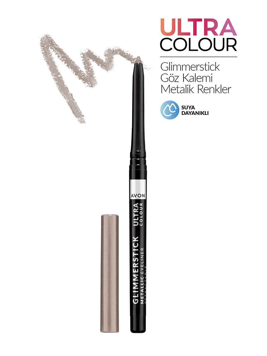 AVON Glimmerstick Asansörlü Metalik Göz Kalemi Gunmetal - 1