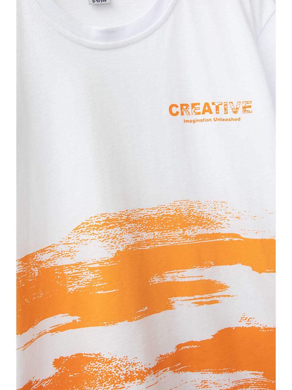 Turuncu Creative Yazılı Desenli Tişörtlü Erkek Çocuk Şortlu Takım 23793-3