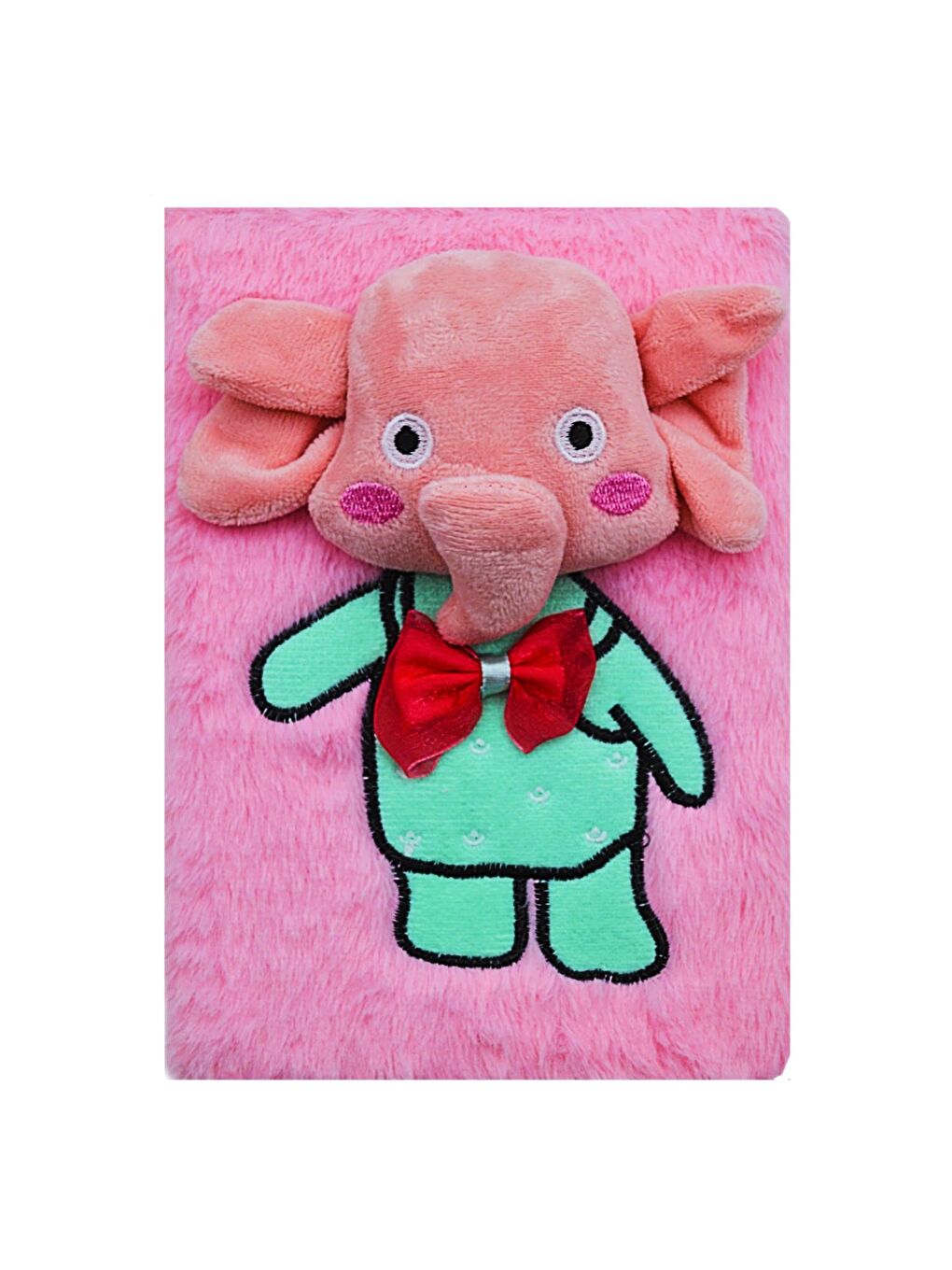 Çizgili Pijamalı Hayvan Pelüş Hatıra Ve Not Defteri A5 Çizgili 80 Yaprak (PD111)-2