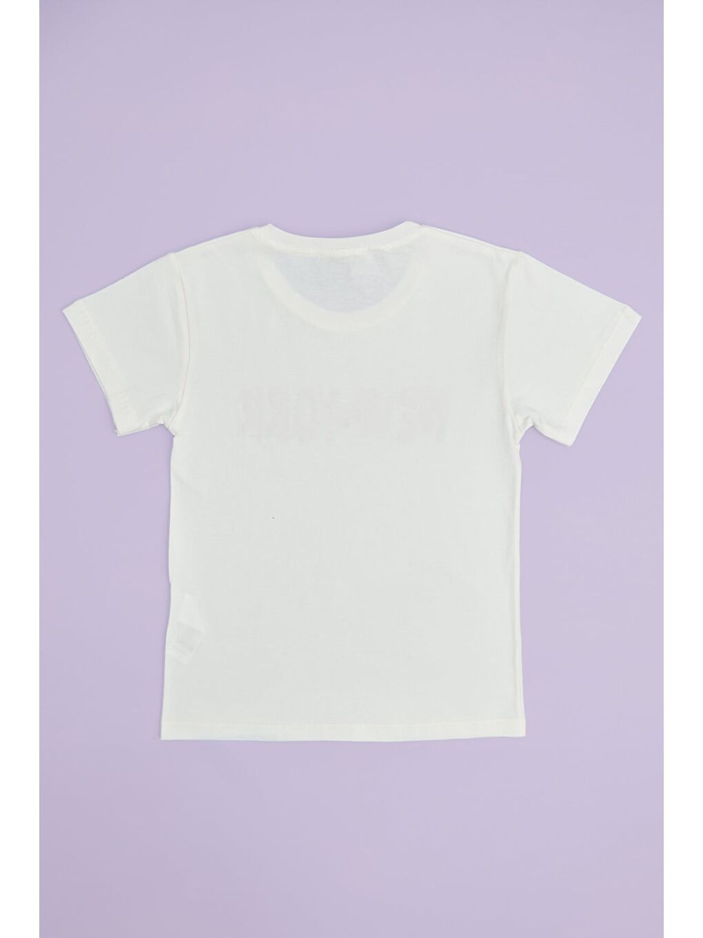 Ekru New York Baskılı Kız Çocuk Tişört-1