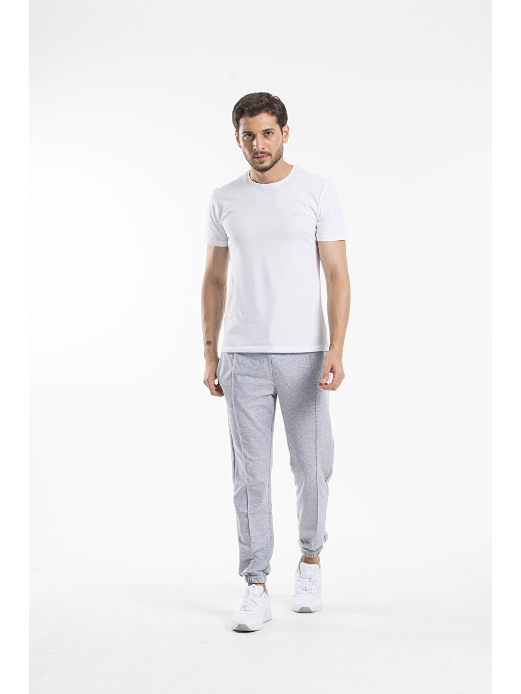 Süperlife Gri Erkek Slim Fit İnce Eşofman Altı SPR 20K05