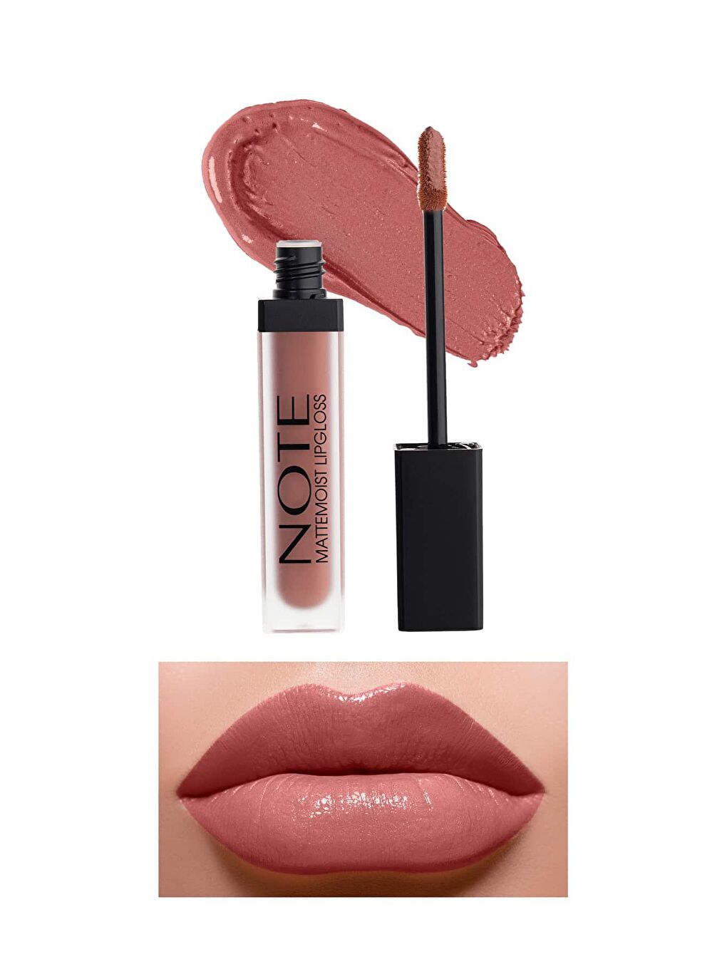 Note Cosmetique Mattemoist Lipgloss Yarı Mat Saten Bitişli Likit Ruj 403 Sugar Kiss - Nude - 1