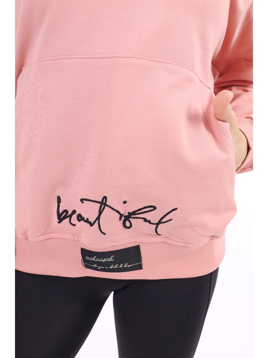 Toontoykids Pembe Kız Çocuk Nakışlı Sweatshirt - 1