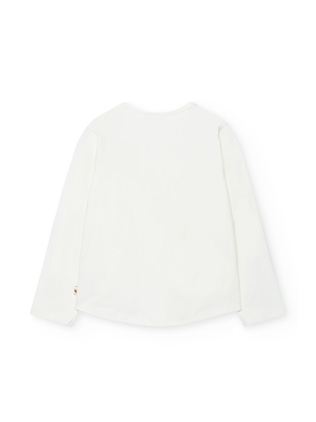 Ekru Kız Çocuk Kalp Baskılı Bluz-1