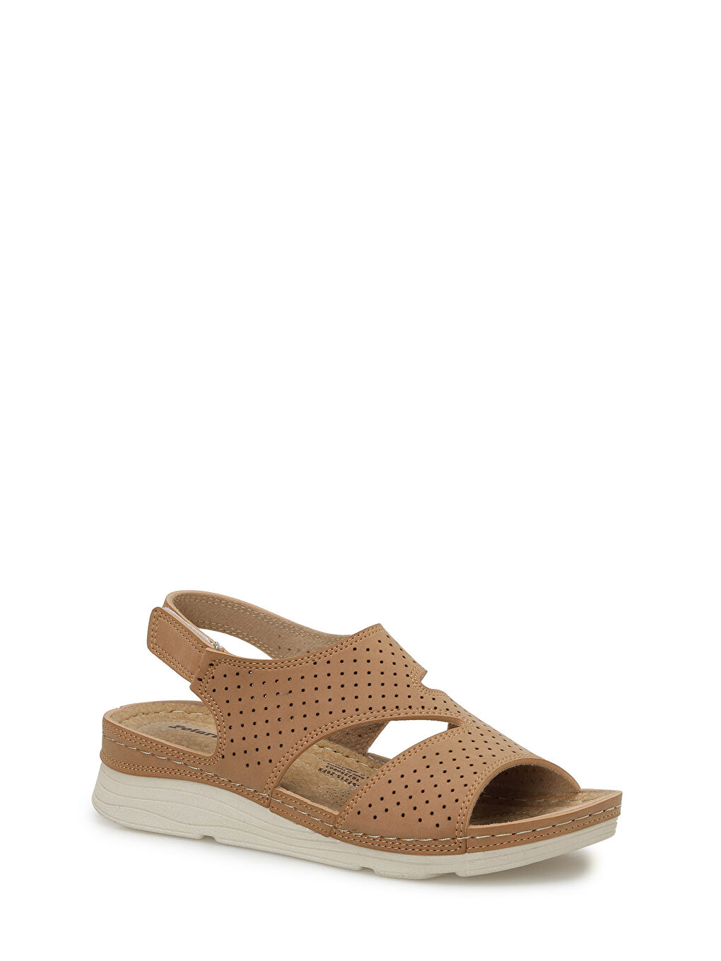 Kahverengi 167215.Z6FX Taba Kadın Düz Sandalet-1